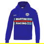 Sparco Sweatshirt Martini-R Taille S Bleu S01279MRAZ1S Capuche Jersey Doublure