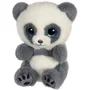 GIPSY TOYS - Peluche Panda CUTYDOOS 13 cm Gris - Collection PING - Texture Douce et Yeux Pailletés