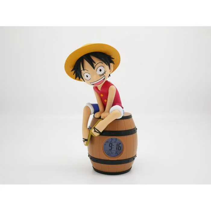 Teknofun Réveil figurine Luffy sur tonneau One Piece Teknofun Réveil figurine Luffy sur tonneau One Piece