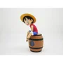 Teknofun Réveil figurine Luffy sur tonneau One Piece