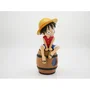 Teknofun Réveil figurine Luffy sur tonneau One Piece