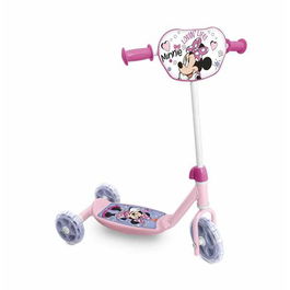 Mondo My First Scooter Minnie - Trottinette 3 roues pour enfant, deck plastique antidérapant, roues PVC 14/12 cm, charge max 20 kg
