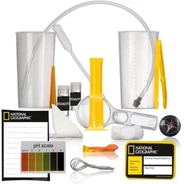 Bresser Station Météo Éducative pour Enfants dès 8 Ans - Jeu de Découverte Scientifique avec Anémomètre Amovible - Mesure Température, Vent et Précipitations