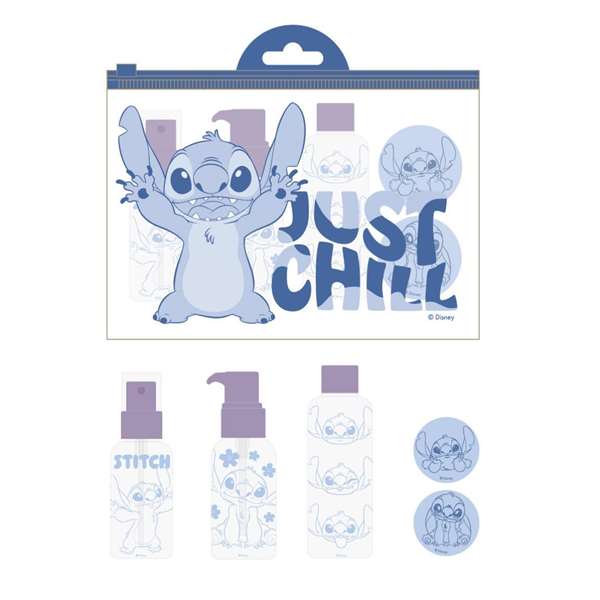 Cerdá Set de soins personnels de voyage Stitch, âge recommandé 3 ans, coloris Bleu