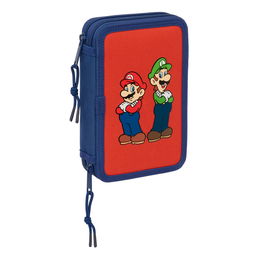 Fourre-tout Super Mario Mamma mia Rouge Blue marine 12.5 x 19.5 x 4 cm 29 Pièces