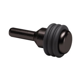 ITALIANA FERRAMENTA Support Étagère Or D3-10 L20 Noir Avec Gomme (Set de 2)