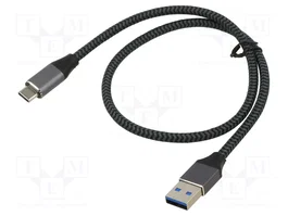 ART Câble USB 3.1 USB A vers USB C 2m noir-gris 10Gbps