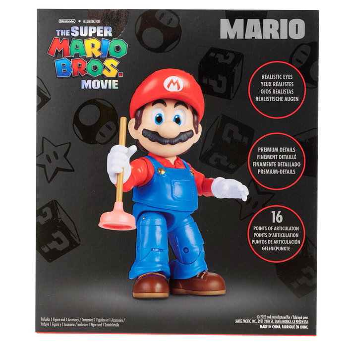 JAKKS PACIFIC - Figurine Mario Super Mario Bros - 13 cm