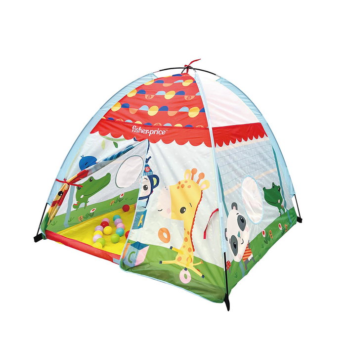 Fisher-Price Tente forêt XL pliable avec 20 balles - Tente de jeu d'intérieur/extérieur avec activités, pour enfants dès 2 ans (64x42x82 cm) Fisher-Price Tente forêt XL pliable avec 20 balles - Tente de jeu d'intérieur/extérieur avec activités, pour enfants dès 2 ans (64x42x82 cm)