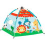 Fisher-Price Tente forêt XL pliable avec 20 balles - Tente de jeu d'intérieur/extérieur avec activités, pour enfants dès 2 ans (64x42x82 cm)