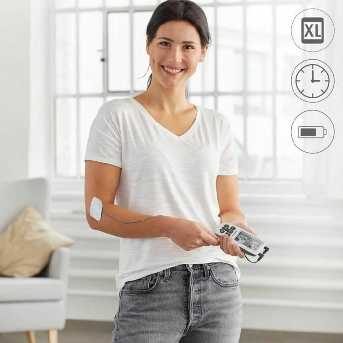 Medisana TT 200 - Appareil de thérapie contre la douleur 3 en 1 (TENS/EMS/Massage), Blanc