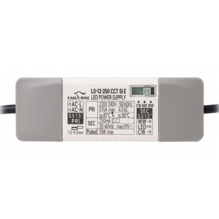 Spot LED encastré 10 W IP65 CCT température de couleur réglable