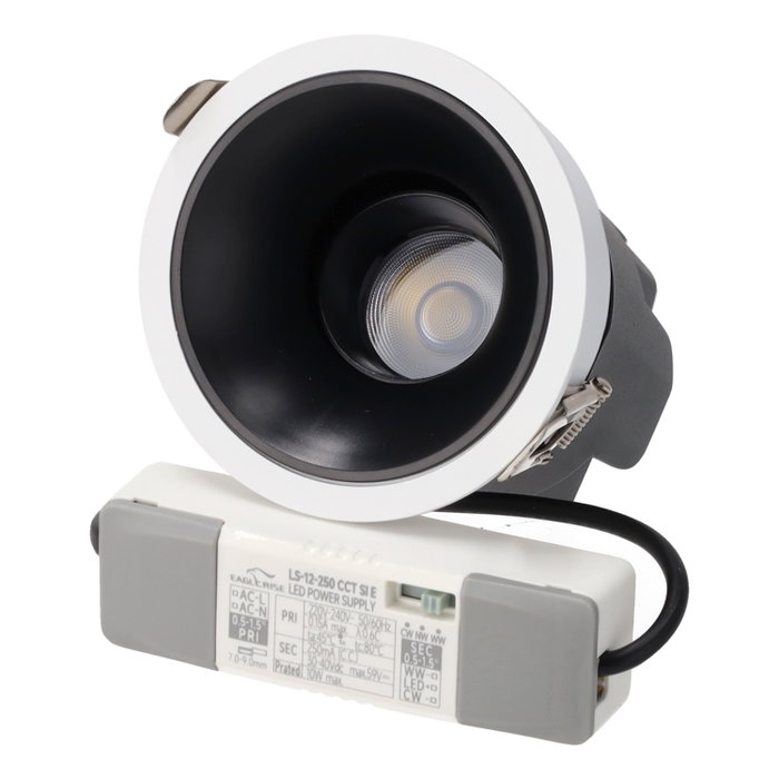 Spot LED encastré 10 W IP65 CCT température de couleur réglable