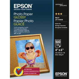 Epson Papier Photo Glossy 10x15cm, 500 feuilles, 200 g/m²