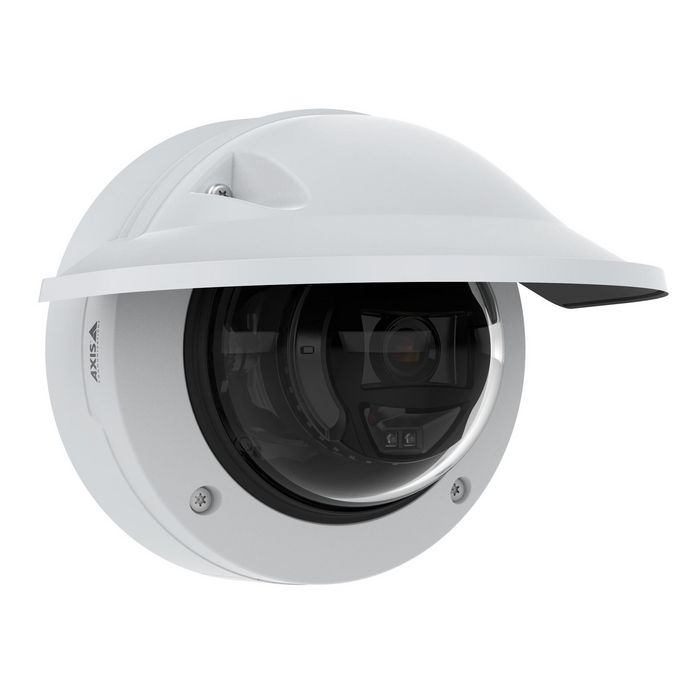 Axis P3265-LVE Caméra de surveillance extérieure fixe 2 MP avec deep learning, Lightfinder 2.0, Forensic WDR, audio/E/S et résistance IK10