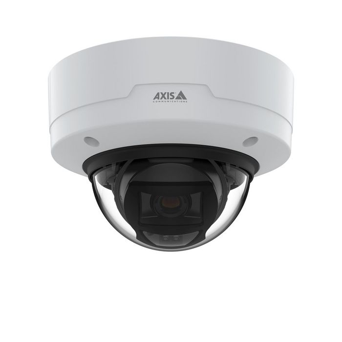 Axis P3265-LVE Caméra de surveillance extérieure fixe 2 MP avec deep learning, Lightfinder 2.0, Forensic WDR, audio/E/S et résistance IK10