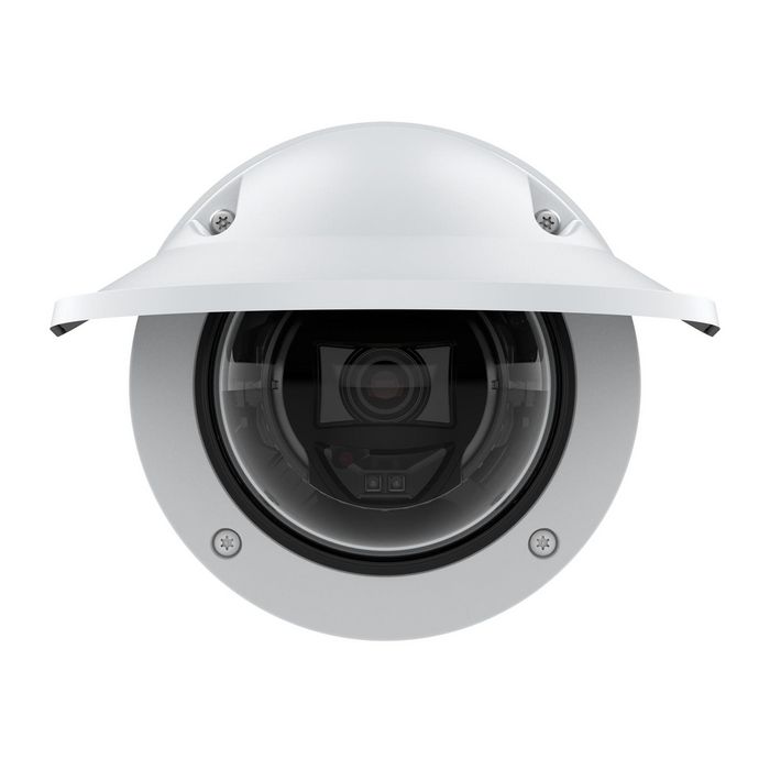 Axis P3265-LVE Caméra de surveillance extérieure fixe 2 MP avec deep learning, Lightfinder 2.0, Forensic WDR, audio/E/S et résistance IK10