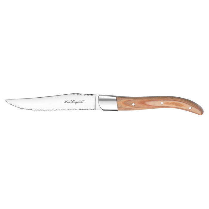 Lou Laguiole Set de 6 Couteaux à Steak Louis Acier Inoxydable 23 cm