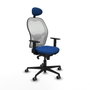 Piqueras y Crespo Chaise de Bureau avec Appui-tête Jorquera 1D036G1 Bleu