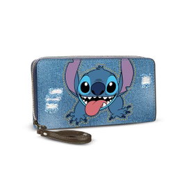 Karactermania Portefeuille Essential Lilo et Stitch avec 12 compartiments pour cartes, 2 pour billets et monnayeur - Dimensions 19 x 10 x 2 cm