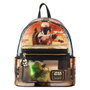 LOUNGEFLY Mochila Sac à dos 26 cm Star Wars L'Attaque des Clones Episode II, Taille 22.5x26.25x11.25 cm en simili-cuir PU, bretelles réglables