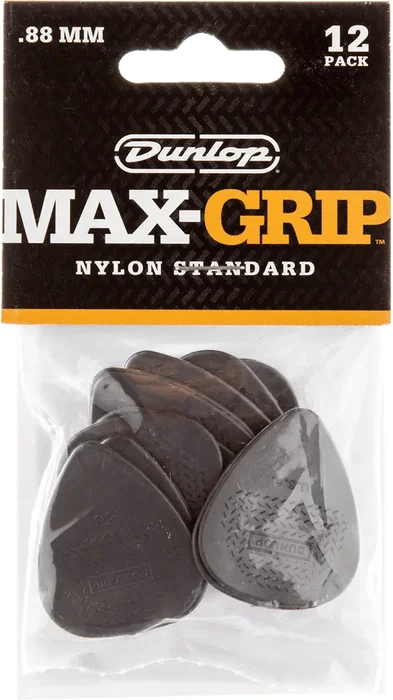 Dunlop Pack 12 Max-Grip Nylon Std 0,88mm - Médiators