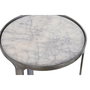Jeu de 3 tables Home ESPRIT Blanc Argenté 45 x 45 x 56 cm