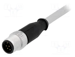 HARTING Connecteur M12 mâle 8 broches avec cordon 0,5m droit, Code A