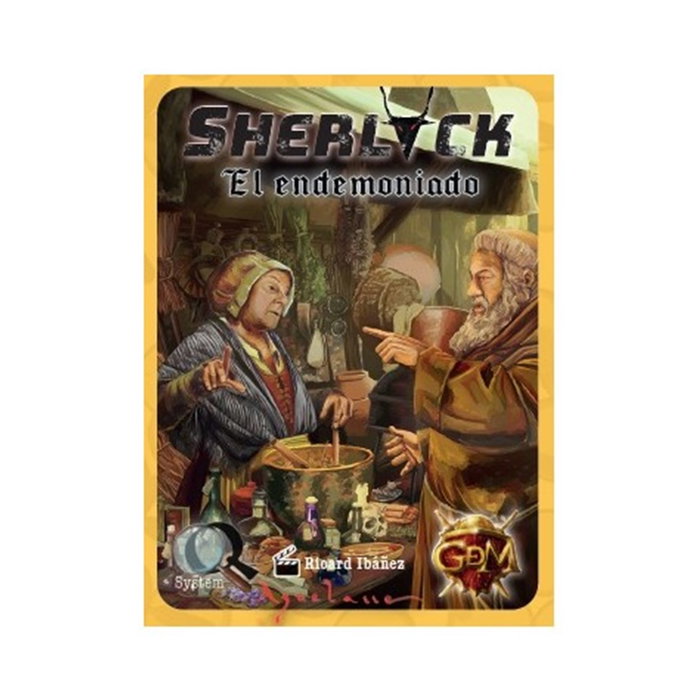 GDM Sherlock Q7 Display Jeu de Société Enquête Aquelarre 15 Mazos Dédicaces