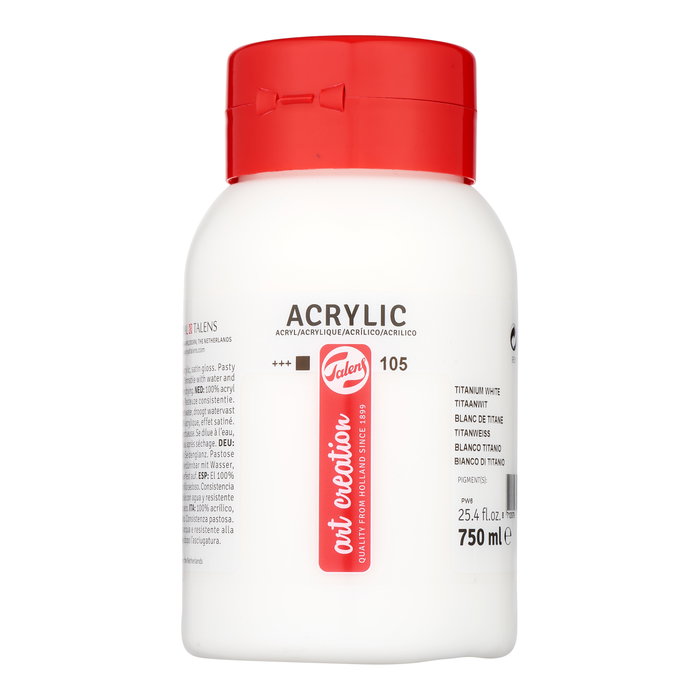Talens Art Creation Peinture Acrylique Blanc de Titane 750 ml Talens Art Creation Peinture Acrylique Blanc de Titane 750 ml