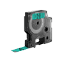 Dymo Ruban d'étiquetage D1 Noir sur vert 12 mm x 7 m