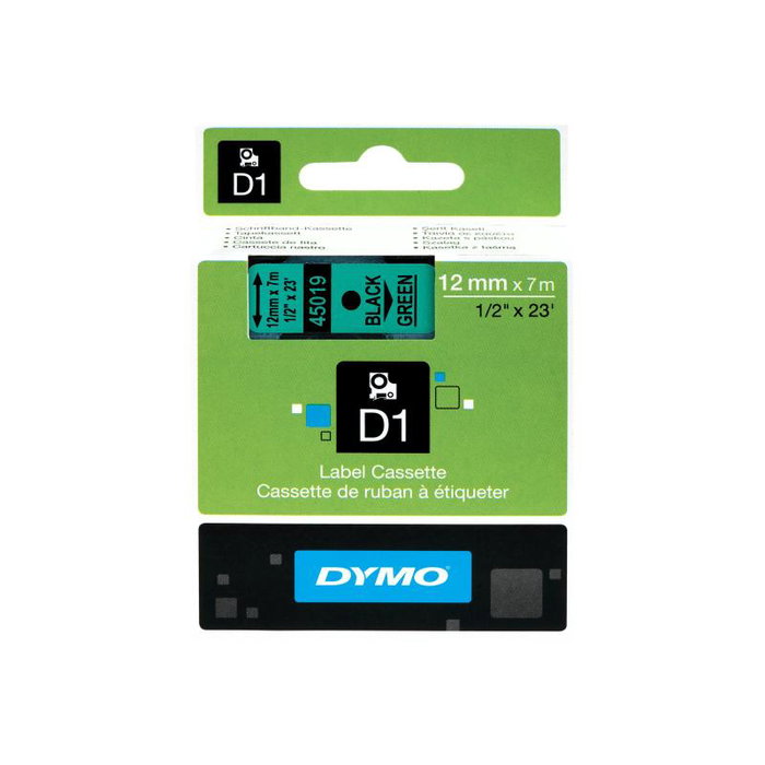 Dymo S0720590 Ruban étiqueteur 45019 Vert Noir
