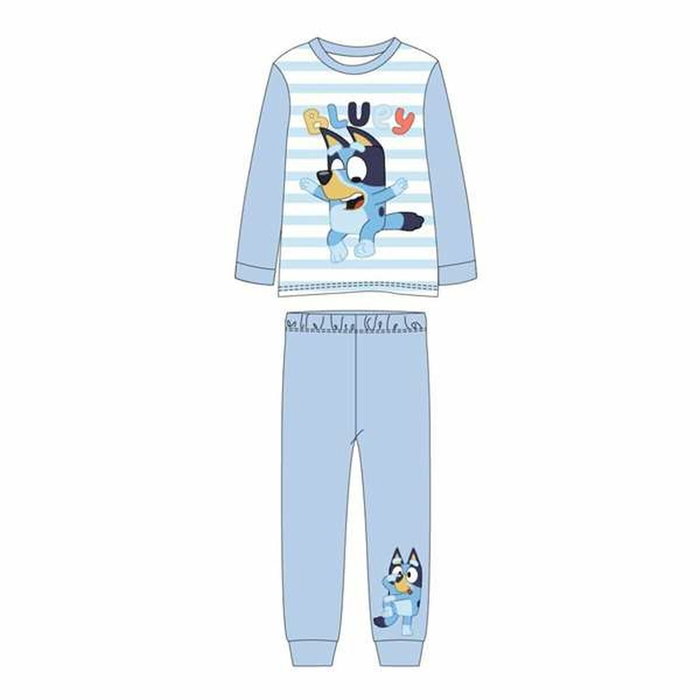 Bluey Pyjama Enfant Long Bleu Clair 6 Ans