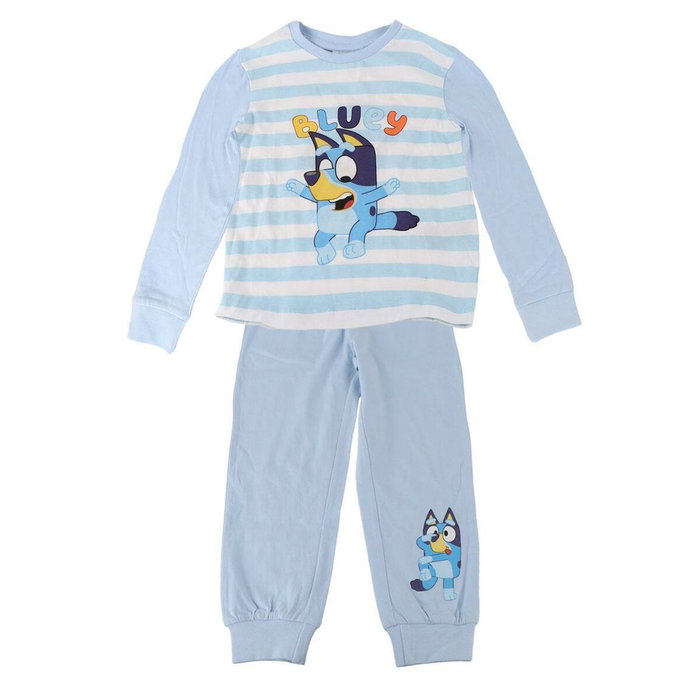 Bluey Pyjama Enfant Long Bleu Clair 6 Ans