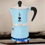 Bialetti Moka Express Cafetière italienne 6 tasses 300 ml Rainbow Bleu - Tous feux sauf induction