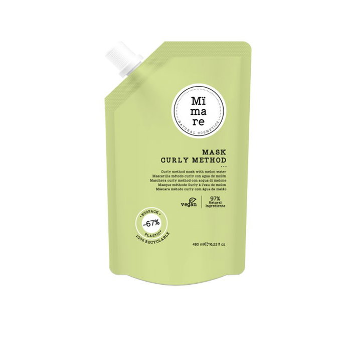 Mimare Mascarilla Método Curly 480 ml - Masque pour cheveux bouclés, hydratation et définition des boucles Mimare Mascarilla Método Curly 480 ml - Masque pour cheveux bouclés, hydratation et définition des boucles