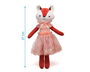 KioKids Zorro - Peluche renard en polyester, douce et légère, jouet d'éveil pour enfants à partir de 10 mois