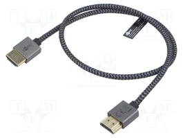 GOOBAY Câble HDMI 2.0 de 0,5m noir-gris