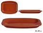 La Dehesa Bandeja Plate Rectangulaire en Terre Cuite Miel 26 x 20 cm (Set de 13)