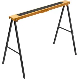 Meister Tréteau pliable en acier, capacité 100 kg, largeur 1000 mm, hauteur 780 mm, antidérapant, noir - MEISTER