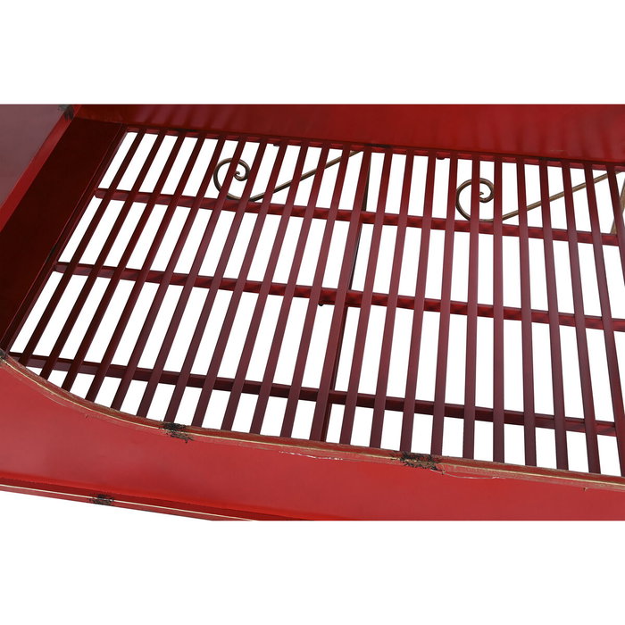 Home ESPRIT Traîneau de Noël Rouge et Doré avec LED