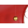 Home ESPRIT Traîneau de Noël Rouge et Doré avec LED