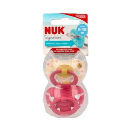 NUK Tétine Signature Silicone 6-18 mois, lot de 2