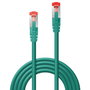 Lindy Câble réseau RJ45 Cat.6 S/FTP blindé 2 m vert - Contacts plaqués or, jusqu'à 250 MHz, manchon anti-accroc pour Gigabit Ethernet