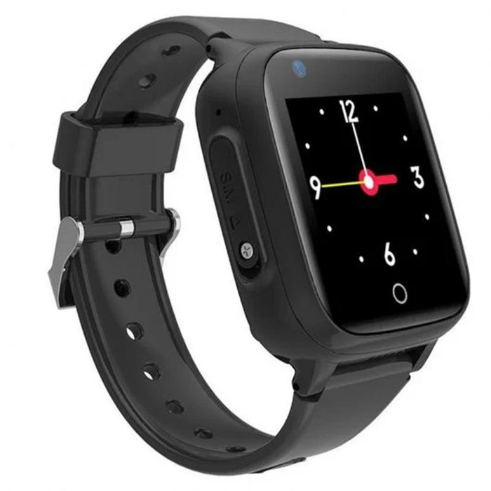Leotec Leswkids06K Kids Allo Plus – Montre connectée enfant 4G avec GPS, écran tactile IPS 1,4", caméra, SOS, noir