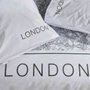 Today Parure de lit JAVA Imprimé London Blanc 240x220 cm