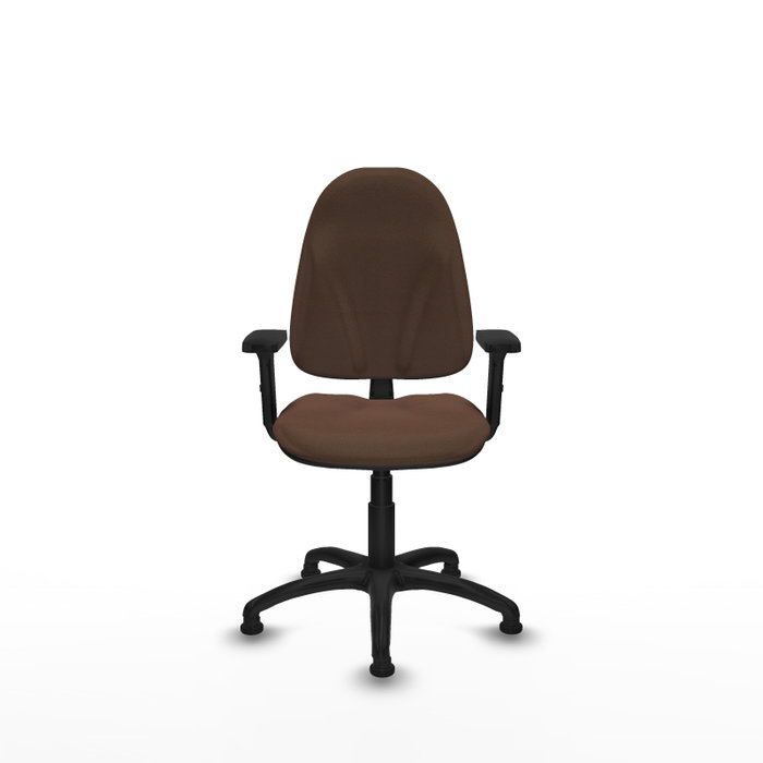 PIQUERAS Y CRESPO Chaise de bureau Algarra, tissu marron foncé PIQUERAS Y CRESPO Chaise de bureau Algarra, tissu marron foncé