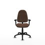 PIQUERAS Y CRESPO Chaise de bureau Algarra, tissu marron foncé