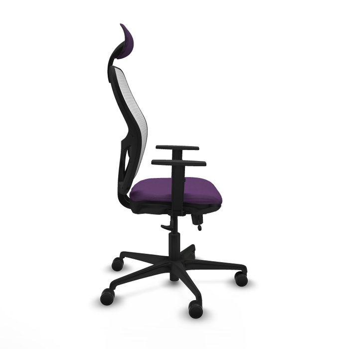 Piqueras y Crespo Chaise de Bureau Jorquera Violet et Blanc Piqueras y Crespo Chaise de Bureau Jorquera Violet et Blanc