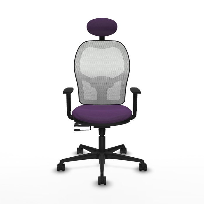 Piqueras y Crespo Chaise de Bureau Jorquera Violet et Blanc Piqueras y Crespo Chaise de Bureau Jorquera Violet et Blanc